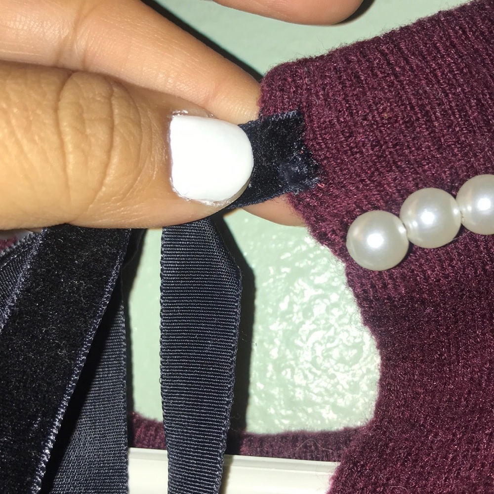 COPY - Kate spade pearl sweater (burgundy) - Picture 3 of 3